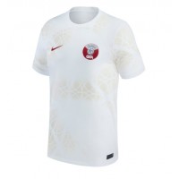 Koszulka piłkarska Katar Strój wyjazdowy MŚ 2022 tanio Krótki Rękaw